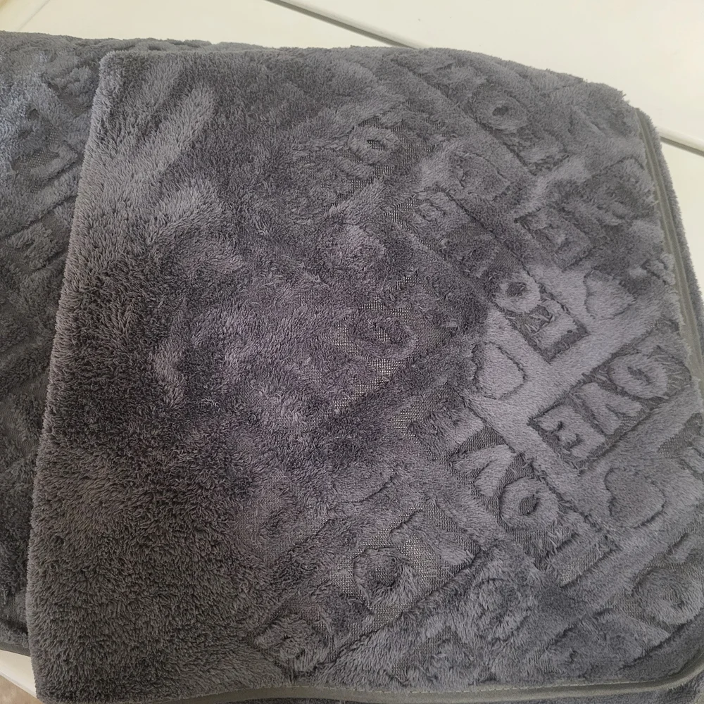 Dark Gray Textured Towels